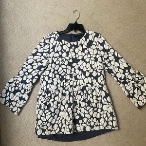 CUTE abstract peplum shirt